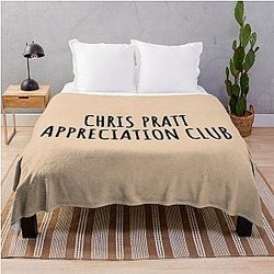 Chris Pratt Appreciation Club Throw Blanket