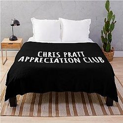 Chris Pratt Appreciation Club Throw Blanket