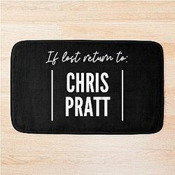 If Lost Return To Chris Pratt Bath Mat