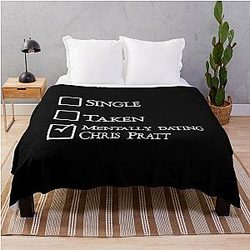 Mentally dating Chris Pratt throw blanket