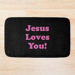 Chris Pratt Jesus Loves You Bathmat