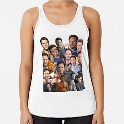 Chris Pratt Photo Racerback Tank Top