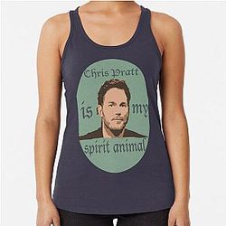 Chris Pratt is my spirit animal racerback tank top