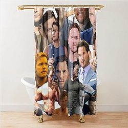 Chris Pratt Photo Shower Curtain