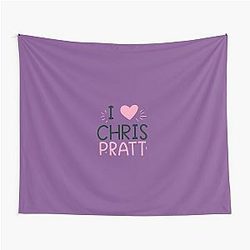 I Love Chris Pratt Tapestry