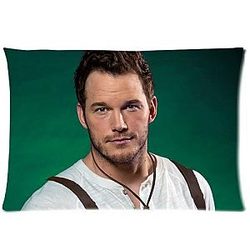 Chris Pratt Rectangle Zippered Pillow Cases 20x30 Inches Twin