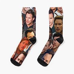 Chris Pratt Photo Collage Socks