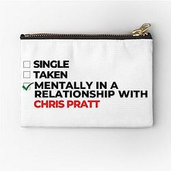 Mentally in a Relationship with Chris Pratt Zipper Pouch