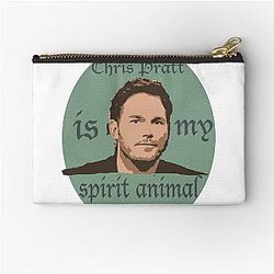 Chris Pratt is my Spirit Animal Zipper Pouch