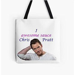 I awesome Chris Pratt All Over Tote Bag