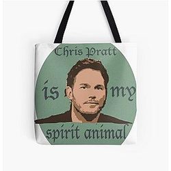 Chris Pratt is my spirit animal All over print tote bag