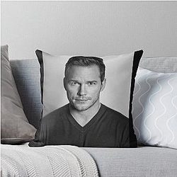 Chris Pratt Print Throw Pillow