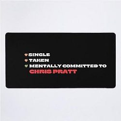 Mentally Committed to Chris Pratt Desk Mat