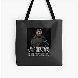 Chris Redfield poster design Tote Bag