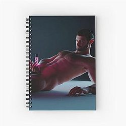Chris Redfield holding his favorite virus Spiral Notebook