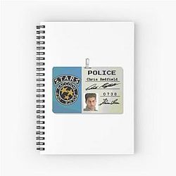 Resident Evil Chris Redfield Name Badge Spiral Notebook