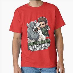 Chris Redfield Boulder Punch Resident Evil Classic T Shirt