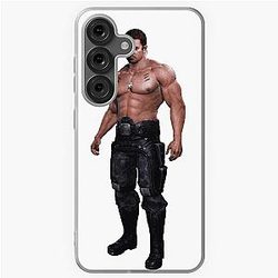 Funny Chris Redfield Resident Evil Soft Case for Samsung Galaxy