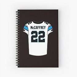 Christian McCaffrey NFL Jersey Spiral Notebook
