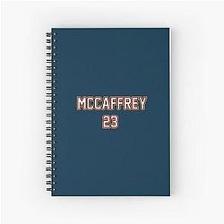 Christian McCaffrey San Francisco 49ers Spiral Notebook