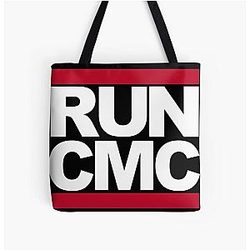 Run Christian Mccaffrey All Over Print Tote Bag
