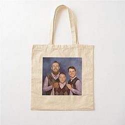 Christian McCaffrey George Kittle Brock Priddy Step Brothers Football Cotton Tote Bag