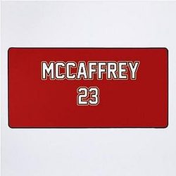 Christian McCaffrey San Francisco 49ers Desk Mat