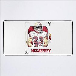 Christian McCaffrey Football Player Design Desk Mat