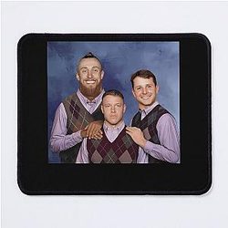 Christian McCaffrey George Kittle Brock Prudy Step Brothers Football Meme Mouse Pad