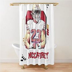 Christian McCaffrey Football Player Design Shower Curtain
