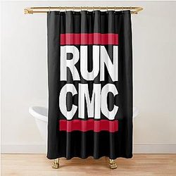 Run Christian McCaffrey Shower Curtain