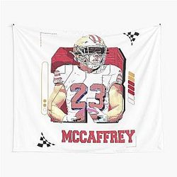 Christian McCaffrey Football Tapestry