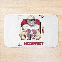 Christian McCaffrey Football Player Bath Mat