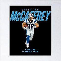 Christian McCaffrey Carolina Football Team Poster