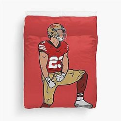 Christian McCaffrey Duvet Cover