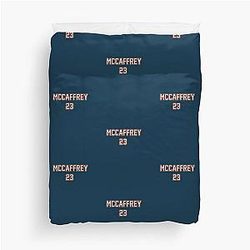 Christian McCaffrey San Francisco 49ers Duvet Cover