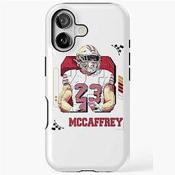 Christian McCaffrey Football Player Design iPhone Tough Case