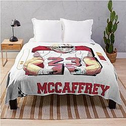 Christian McCaffrey Football Blanket