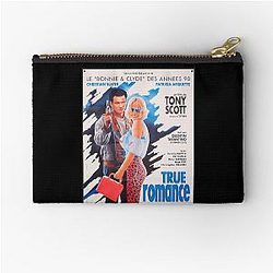 Le Bonnie and Clyde Christian Slater Patricia Arquette Vintage True Romance Movie Music Fan Zipper Pouch