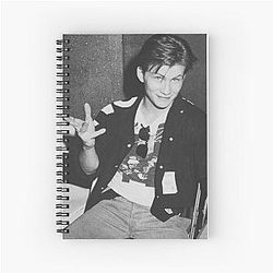 Young Christian Slater Spiral Notebook