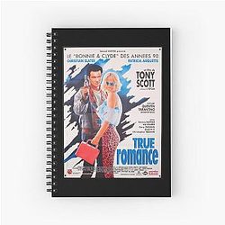 Christian Slater Patricia Arquette Vintage Retro True Romance Movie Gifts Fan Spiral Notebook