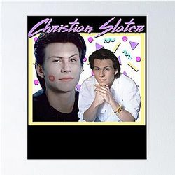 80s Christian Slater Poster