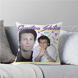 80s Christian Slater Throw Pillow
