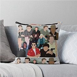 Christian Slater Character Throw Pillow