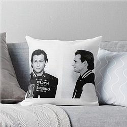 Christian Slater Mugshot Throw Pillow