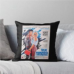 Le Bonnie and Clyde Vintage White Throw Pillow
