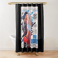 Christian Slater Vintage True Romance Movie Gifts Music Fan Shower Curtain