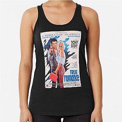 Christian Slater Patricia Arquette Vintage Retro True Romance Movie Gifts Music Fan Racerback Tank Top