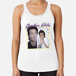 80s Christian Slater Racerback Tank