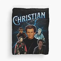 Christian Slater Retro Duvet Cover